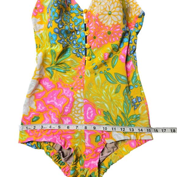 Cole of California Vintage One Piece Floral Swimsuit Size: M - Picture 2 of 13